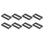 8Pcs DIP IC Chip Socket Adapter, 2.54mm Pitch 28 Pin Soldering