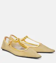 [The Attico] The Attico Juno mesh Mary Jane flats AU 7 gold