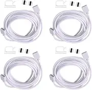 Clearhill 4 Packs 2m 4 - Pin RGB Extension Cable for LED Strips - Connect LED Strip Lights to Controller or Each Other, Ideal for SMD 5050 3528 2835 RGB LED Light Strips