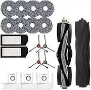 19 Pcs Replacement Accessories Kit for Ecovacs Deebot X1 Omni / X1 e Omni / X1 Turbo / T10 Turbo / T10 Omni Robot Vacuum Cleaner Parts