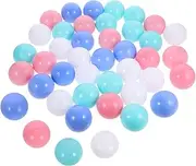 WEKAMOS 100Pcs Colorful Ocean Balls for Ball Pits Playhouses Pools Play Balls for Fun and Coordination Development