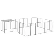 Andala Pets Dog Kennel Silver 12.1 m Steel