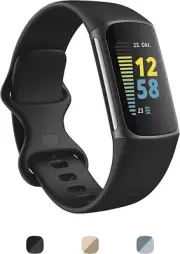 Fitbit Charge 5 Fitness Health Activity Trackers Black FB421BKBK