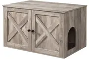 VASAGLE Feandrea Hidden Cat Litter Box Enclosure - Greige