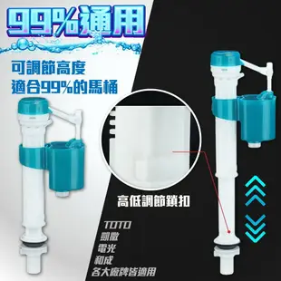 【HAPPY HOME】伸縮進水器 背壓式低進水器 背壓 伸縮 馬桶 進水器 水箱浮球 耐高壓 可調進水高低 馬桶進水閥