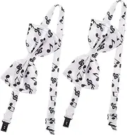 [DEARMAMY] 2pcs Musical Note Bow Tie Suit Decor Bowtie Decors Party Bowtie Decor Festival Bowtie Men Bowtie Clothes Bowtie Bow Ties for Men Decorative Bow Tie Bowtie Decoration Polyester