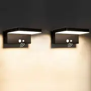 Solar Wall Lights Outdoor 2 Packs, 3 Light Modes, Motion Sensor Solar Sconce,...