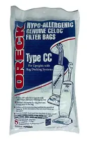 Oreck XL Type CC Vacuum Cleaner Bags CCPK8DW - Pack of 8 New Factory Sealed