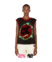 Metallic knitted vest S Multicolor