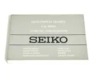 H024 Official Seiko 1/1000 Sec. Chronograph Watch Instruction Manual