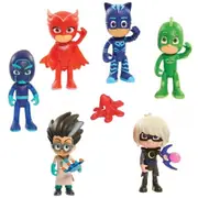 Pj Masks 9pcs Action Figures & Accessories Gift Box Set New Kids