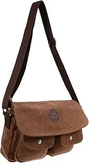 [AKOOSY] 1Pc Vintage Canvas Casual Bag for Men Durable Messenger Bag Lightweight Shoulder Bag for Travel Daily Use present for Birthdays Holidays