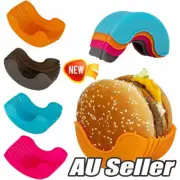 Burger Holder Silicone Reusable Burger Hamburger Holder Easy to clean RK