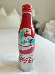 Rare, Sealed Aluminum Coca-Cola 8.5oz Bottle, 2023 Special-Edition Japan Waves