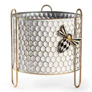 MacKENZIE CHILDS HONEYCOMB TIN PLANTER BNIB