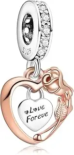 [Annmors] Cat&Dog Animals Charms for Woman-925 Sterling Silver Dangle Pendant Bead,Girl Jewelry Beads Gifts for Women Bracelet&Necklace&Bangle