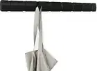 Umbra Wall Coat Rack with Retractable Hooks Black