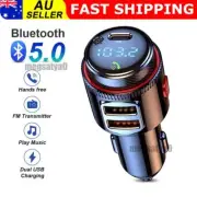 Bluetooth 5.0 Wireless Radio Car FM Transmitter PD Dual USB Charger MP3 Player