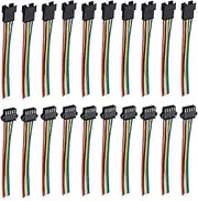 uxcell Male to Female 5Pin Breadboard Jumper Wire 2.54mm Pitch Ribbon Cable 20cm Long Electronics Breadboard Ribbon Cables for Breadboard Electronic Projects Pack of 10