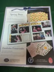 Creative Memories Spring Buzz Paper & Stickers Pack mini Red ABC/123 NIP 10 x12