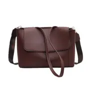 Solid Color Shoulder Messenger Bag Women Handbags Totes Bags Fashion Simple PU Leather Crossbody Bags Clutch Bag