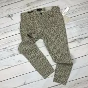 NYDJ Skinny Jeans Size 8 Leopard Stretch Flawless Contour Fit Ankle Lift Tuck