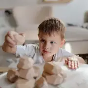 Kinderfeets Stacking Stones Natural Wooden Blocks for Creative Play