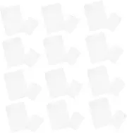TEHAUX 50pcs Self Adhesive Label Stickers Cellophane Bag Holders for Cards Adhesive Pockets for Index Cards Storage Bins Library Classroom