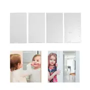 Growth Chart Mirror For Kids Shatterproof Acrylic Wall Adhesive Height Ruler DP3