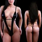 Women Swimwear Micro Bikini Bra Mini V-string Thong Slingshot Mono4$