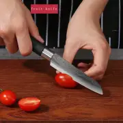 Utility laser Damascus Pattern Kitchen Knives Scissors Sharpening Rod Set Stainl