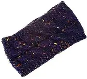 Women Winter Knitted Headbands Ear Warmer Headband with Soft Fleece Lined Thicken Crochet Braided Hairband Knit Cable Headbands Elastic Twist Turban Headwrap for Women Girls (Blue)