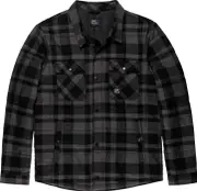 Vintage Industries Square+, shirt/textile jacket , color: Grey/Black , size: L