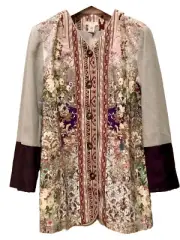 SUNDANCE Jacket Womens 6 Floral Artist Brocade Boho Lagenlook Art to Wear $198