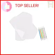 50 Sheets Carbon Paper White Graphite Paper Transfer Tracing Paper and 5 Pieces