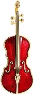 [BBirtyQV] Guitar Brooch Cold Wind Violin Corsage Pin Large Clothes Accessories X2110