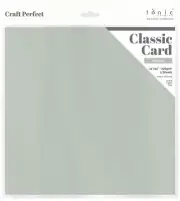 Craft Perfect Weave Texture 80lb Cardstock 12"X12" 5/Pkg-Misty Grey - 3 Pack