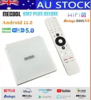 ✅AU Mecool KM2 PLUS Deluxe Android 11 4K TV Box 4G 32G S905X4 WiFi6 ATV BT5.0