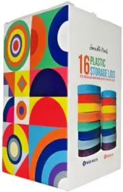 Sensible Needs 16 Pack Colored Plastic Storage Lids Mason Jar 8 Regular &Wide