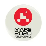 NASA Mars 2020 Mission Patch Button Badge Perseverance 58mm (2.25")