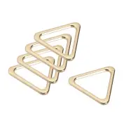 Metal Triangle Ring Buckle 25mm(0.98") Inner Width for DIY Gold Tone 20pcs