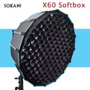 Sokani X60 Softbox 60CM Grid for Sokani X60 Godox SL60W Aputure 60x 100d 300d II
