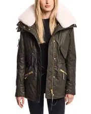 Sam. Devon Shearling Trim Parka