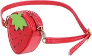 jojofuny 1:12 Scale Strawberry Bag for Dolls Fashionable Mini Handbag Adjustable Strap for Baby Doll Accessories