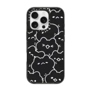 iPhone 16 Pro Impact Case Cats! B&W by Milkkoyo