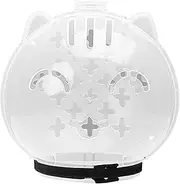 Cat Muzzle, Clear Muzzle, Breathable Design Offer Unobstructed View While Reducing Bite Incidents, Adjustable Fasteners Deliver Secure Fit, Grooming Tool for Bathing
