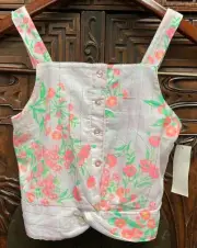 New Epic Threads Big Girls All Over Print Tank Top, Blushing Bride, Small
