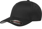 Men's Athletic Baseball Fitted Cap Small-Medium Black