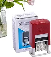 Date Stamper | Day Month Year Stamp,Arts and Crafts Supplies for Journal Diary Planner Scrapbooking Meeting Mail Check Processing Document Signing