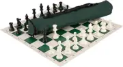 U.S. Chess Quiver Chess Set Combination - Triple Weighted Green